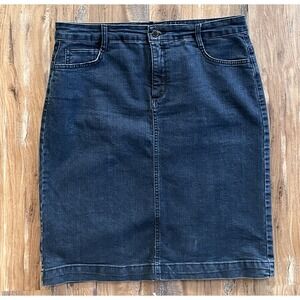Jones New York Madison Women's Denim Pencil Skirt Size 10